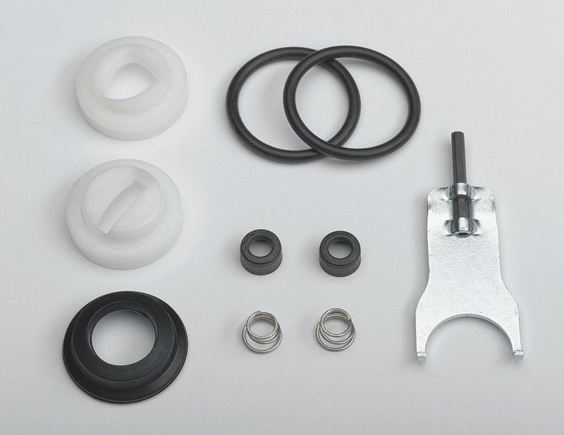 Delta Faucet Repair Kit, Fits Brand Delta, Plastic, Rubber, Stainless Steel, Zinc - RP3614