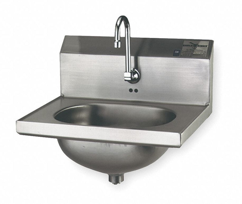Eagle Eagle, HSA Series Series, General Purpose, 1, Stainless Steel, Hand Sink - HSA-10-FE