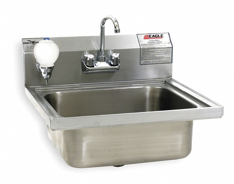 Eagle Eagle, HSA Series Series, General Purpose, 1, Stainless Steel, Lavatory Sink - W1916-FA