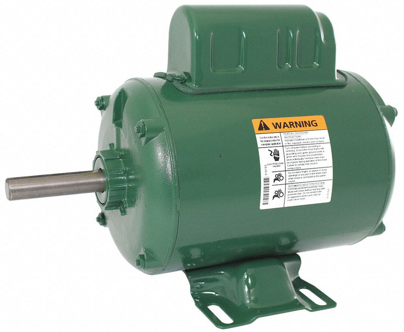 Dayton 1/2 HP Agricultural Fan Motor,Permanent Split Capacitor,850 Nameplate RPM,115/230 Voltage - 1YBA6