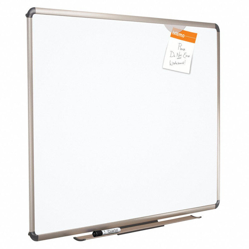 Quartet Gloss-Finish Porcelain Dry Erase Board, Wall Mounted, 24"H x 36"W, White - P563T