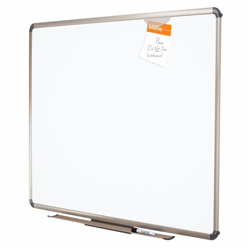 Quartet Gloss-Finish Porcelain Dry Erase Board, Wall Mounted, 24"H x 36"W, White - P563T
