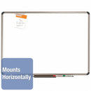 Quartet Gloss-Finish Porcelain Dry Erase Board, Wall Mounted, 48"H x 96"W, White - P568T