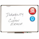 Quartet Gloss-Finish Porcelain Dry Erase Board, Wall Mounted, 48"H x 72"W, White - P567T