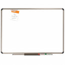 Quartet Gloss-Finish Porcelain Dry Erase Board, Wall Mounted, 48"H x 72"W, White - P567T