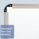 Quartet Gloss-Finish Porcelain Dry Erase Board, Wall Mounted, 48"H x 72"W, White - P567T