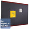 Quartet Magnetic Letter, Push-Pin Bulletin Board, Magnetic Fabric, 36"H x 48"W, Gray - MB544M