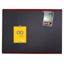 Quartet Magnetic Letter, Push-Pin Bulletin Board, Magnetic Fabric, 24"H x 36"W, Gray - MB543M