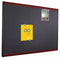 Quartet Magnetic Letter, Push-Pin Bulletin Board, Magnetic Fabric, 24"H x 36"W, Gray - MB543M