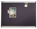 Quartet Magnetic Letter, Push-Pin Bulletin Board, Magnetic Fabric, 24"H x 36"W, Gray - MB543A