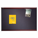 Quartet Push-Pin Bulletin Board, Fabric, 48"H x 72"W, Gray - B447M