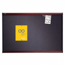 Quartet Push-Pin Bulletin Board, Fabric, 36"H x 48"W, Gray - B444M