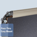 Quartet Push-Pin Bulletin Board, Foam, 36"H x 48"W, Black - B364T