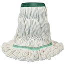 Boardwalk Mop Head, Premium Standard Head, Cotton/Rayon Fiber, Medium, White - BWK502WHNB