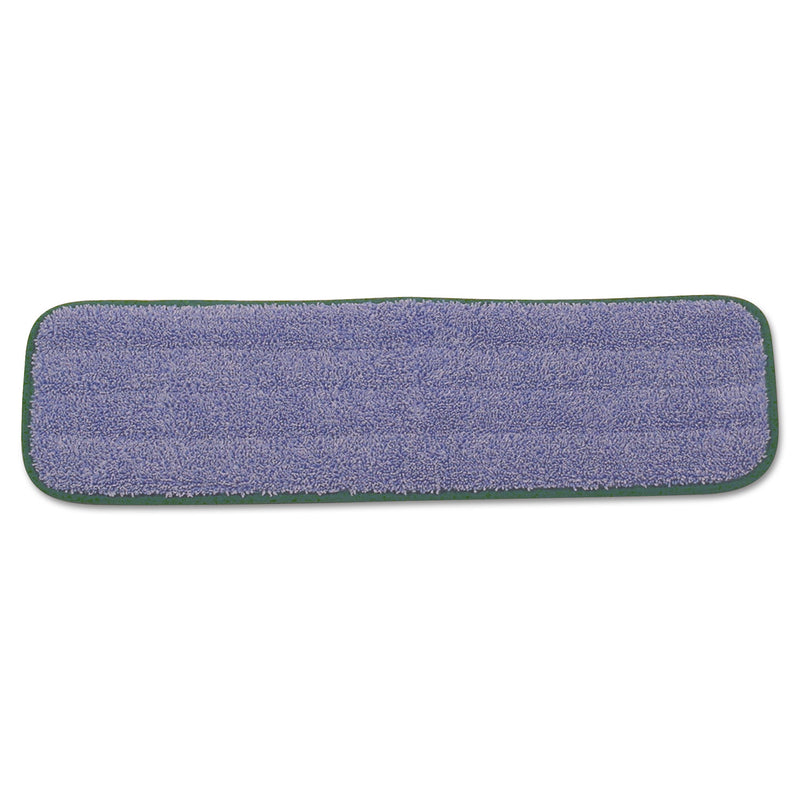 Rubbermaid Microfiber Wet Mopping Pad, 18 1/2" X 5 1/2" X 1/2", Green, 12/Carton - RCPQ410GRECT