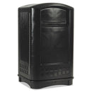 Rubbermaid Plaza Indoor/Outdoor Waste Container, Rectangular, Plastic, 50 Gal, Black - RCP3964BLA
