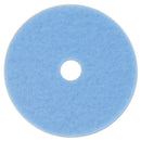 3M Hi-Performance Burnish Pad 3050, 20" Diameter, Sky Blue, 5/Carton - MMM59825