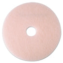 3M Ultra High-Speed Eraser Floor Burnishing Pad 3600, 24" Diameter, Pink, 5/Carton - MMM25861
