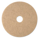 3M Ultra High-Speed Natural Blend Floor Burnishing Pads 3500, 20" Dia., Tan, 5/Ct - MMM19008