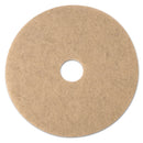 3M Ultra High-Speed Natural Blend Floor Burnishing Pads 3500, 21" Dia., Tan, 5/Ct - MMM19009