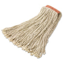 Rubbermaid Premium Eight-Ply Cut-End Wet Mop Head, Cotton, 16Oz, White, 12/Carton - RCPF216