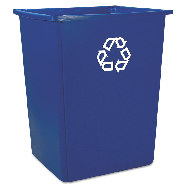 Rubbermaid Glutton Recycling Container, Rectangular, 56 Gal, Blue - RCP256B73BLU