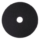3M Low-Speed High Productivity Floor Pads 7300, 18" Diameter, Black, 5/Carton - MMM08276