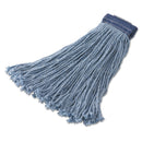 Rubbermaid Non-Launderable Cotton/Synthetic Cut-End Wet Mop Heads, Ctn/Syn, 32Oz, Be,12/Ct - RCPF559BLU