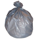 Boardwalk Low-Density Waste Can Liners, 60 Gal, 1.1 Mil, 38" X 58", Gray, 100/Carton - BWK3858SEH