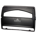 Georgia-Pacific Safe-T-Gard Toilet Seat Cover Dispenser,1/2Fold, 16 3/8 X 2 1/2 X 11 3/4, Black - GPC57748