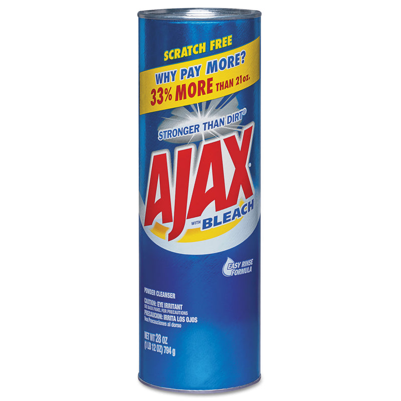 Ajax Powder Cleanser With Bleach, 28 Oz Canister, 12/Carton - CPC05374