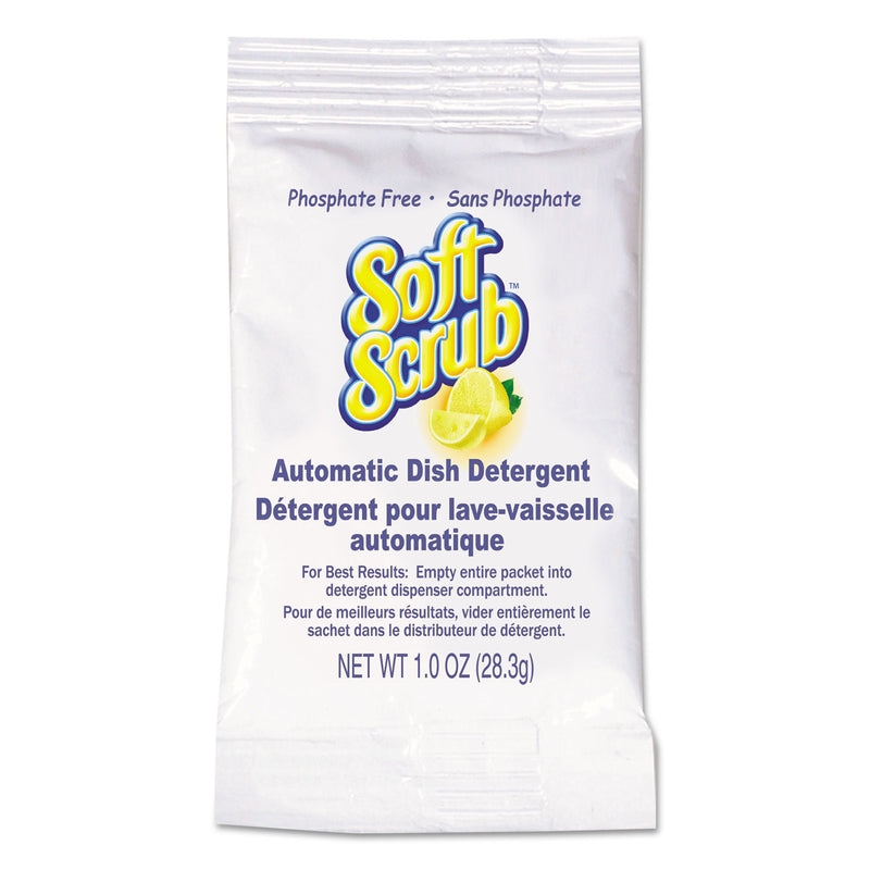 Soft Scrub Automatic Dish Detergent, Lemon Scent, Powder, 1 Oz. Packet, 200/Carton - DIA10006