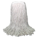 Boardwalk Banded Mop Head, Cotton, Cut-End, White, 16Oz, 12/Carton - BWKCM20016