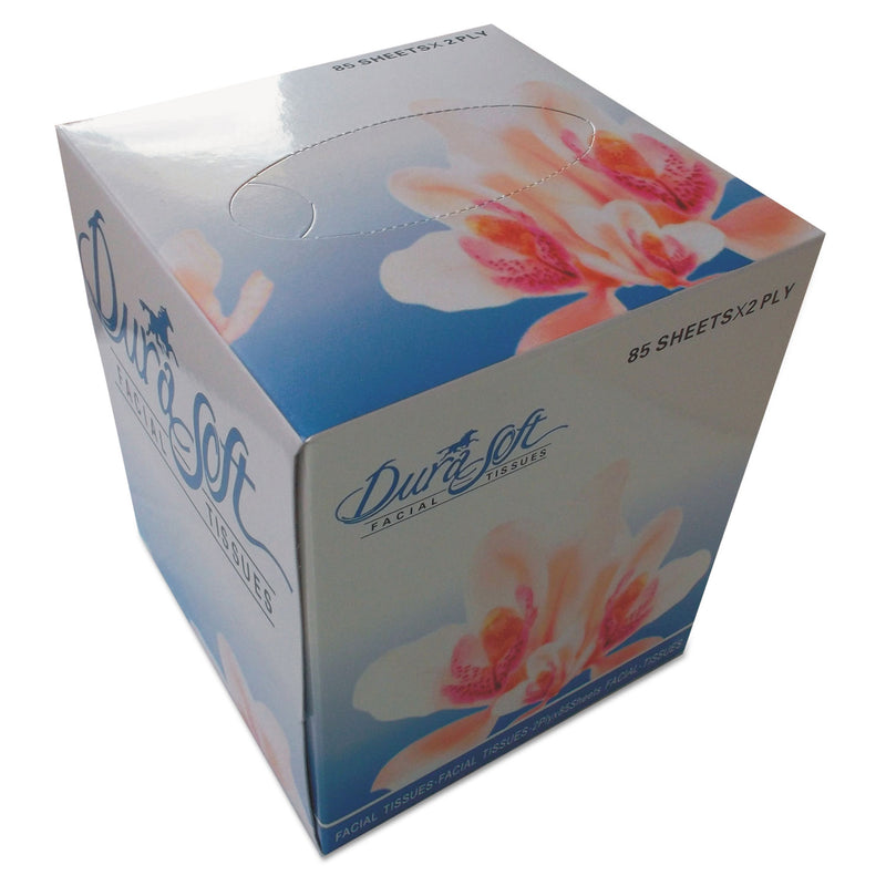 GEN Facial Tissue Cube Box, 2-Ply, White, 85 Sheets/Box, 36 Boxes/Carton - GEN852E
