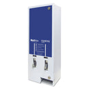 Hospeco Maxithins/Tampax Dual Channel Vendor, Metal, 11 1/8 X 7 5/8 X 26 3/8, White/Blue - HOS1FREE