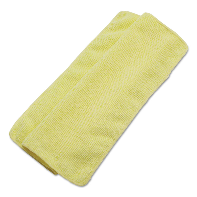 Boardwalk Lightweight Microfiber Cleaning Cloths, Yellow, 16 X 16, 24/Pack - BWK16YELCLOTH
