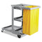 Boardwalk Janitor'S Cart, Three-Shelf, 22W X 44D X 38H, Gray - BWKJCARTGRA