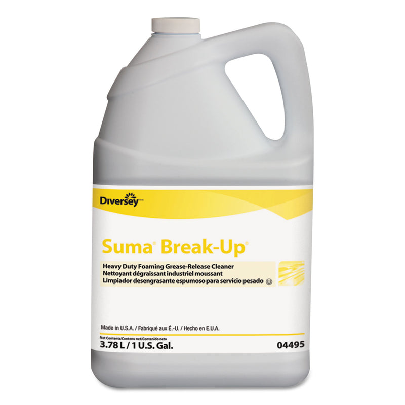 Diversey Suma Break-Up Heavy-Duty Foaming Grease-Release Cleaner, 1 Gal Bottle, 4/Carton - DVO904495