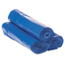 Inteplast Draw-Tuff Institutional Draw-Tape Can Liners, 30 Gal, 1 Mil, 30.5" X 40", Blue, 200/Carton - IBSDTH3040B
