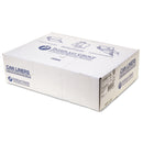 Inteplast High-Density Interleaved Commercial Can Liners, 55 Gal, 14 Microns, 36" X 60", Clear, 200/Carton - IBSS366014N