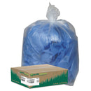 Earthsense Commercial Linear Low Density Clear Recycled Can Liners, 33 Gal, 1.25 Mil, 33" X 39", Clear, 100/Carton - WBIRNW4015C