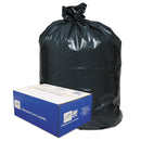 Classic Linear Low-Density Can Liners, 60 Gal, 0.9 Mil, 38" X 58", Black, 100/Carton - WBI385822G