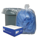 Classic Clear Linear Low-Density Can Liners, 56 Gal, 0.9 Mil, 43" X 47", Clear, 100/Carton - WBI434722C