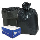 Classic Linear Low-Density Can Liners, 10 Gal, 0.6 Mil, 24" X 23", Black, 500/Carton - WBI242315B