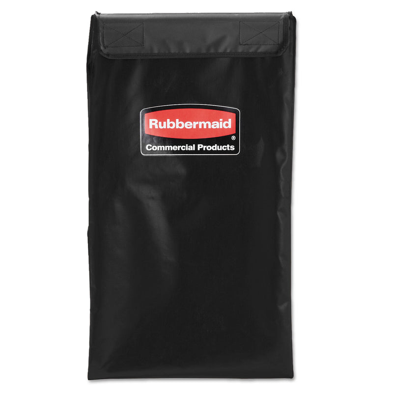 Rubbermaid Collapsible X-Cart Replacement Bag, 4 Bushel, 220 Lbs, Vinyl, Black - RCP1881782