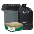 Earthsense Commercial Linear Low Density Recycled Can Liners, 60 Gal, 1.25 Mil, 38" X 58", Black, 100/Carton - WBIRNW6050