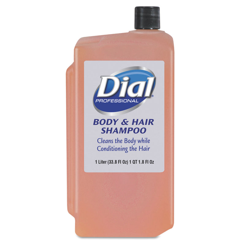 Dial Body & Hair Care, Peach, 1 L Refill Cartridge, 8/Carton - DIA04029