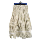 Boardwalk Mop Head, Lie-Flat Head, Cotton Fiber, 24Oz, White, 12/Carton - BWK824C