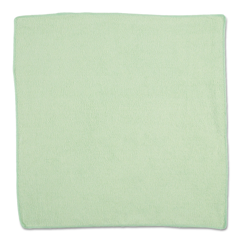 Rubbermaid Microfiber Cleaning Cloths, 16 X 16, Green, 24/Pack - RCP1820582