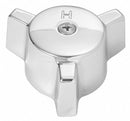 Brasscraft Handle, Fits Brand Eljer, Faucet Handle Type Knob, Finish Chrome, Use With Water Temp. Hot - SH4470